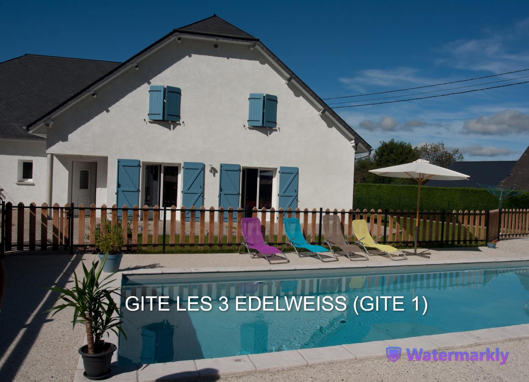 Les 3 Edelweiss - Gite 1 Ou Gite 2 Arette Exterior photo